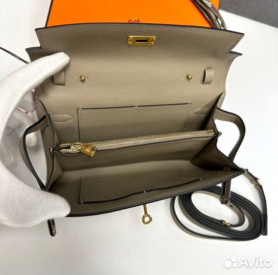 Сумка Hermes Kelly 20 натуральная кожа