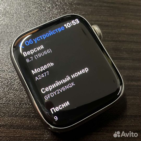 Apple Watch 7 45mm stainless steel+esim акк. 88