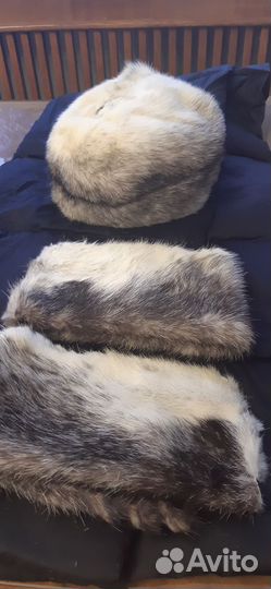 Шапка женская норковая женская; манжеты норка