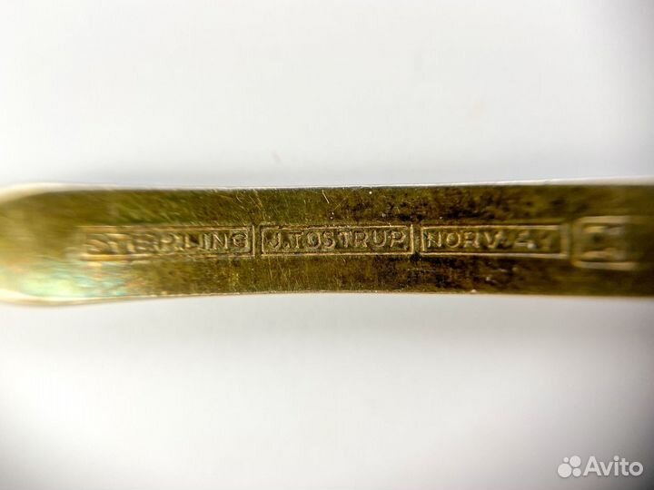 Антикварные Ложки, Норвегия, серебро, эмаль, 1940г