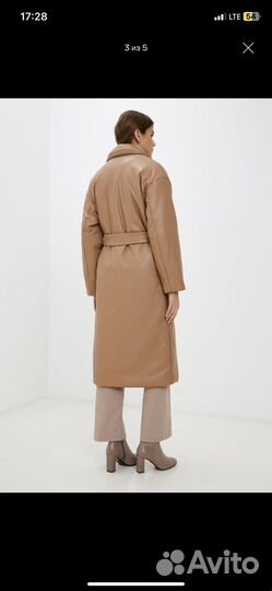 Кожаное пальто