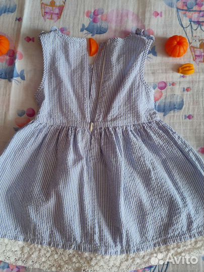 Платье летнее для девочки на рост 86-92 см бу