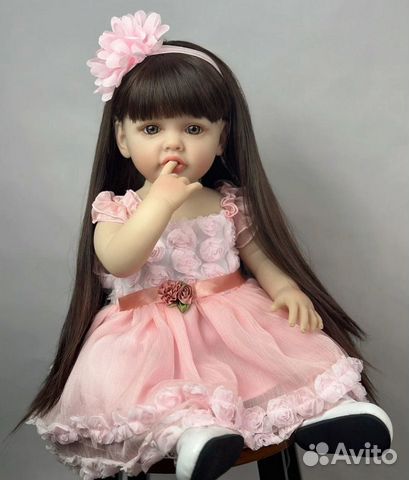 Новая кукла реборн в нарядном платье