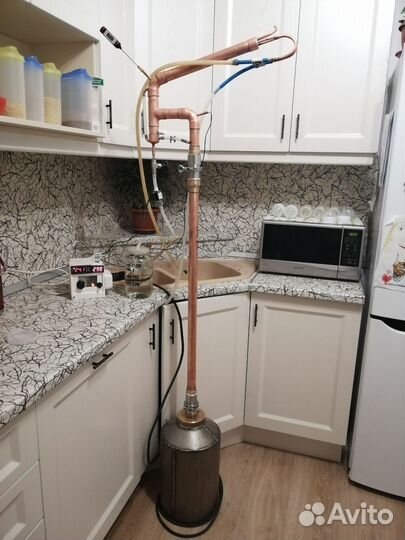 Ретификационная колонна медная