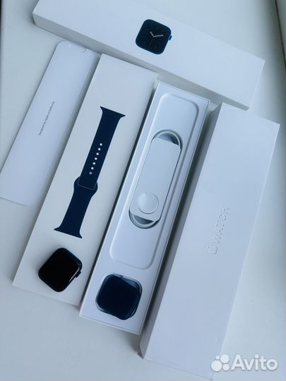 Часы apple watch 6 40mm синие