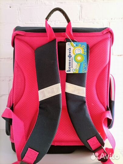 Рюкзак с биркой Котофей ортопедический для девочки