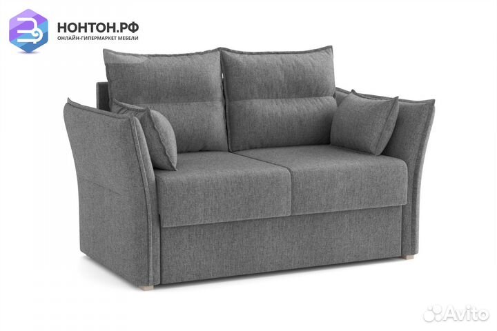 Диван 2-х местный Бруклин серый