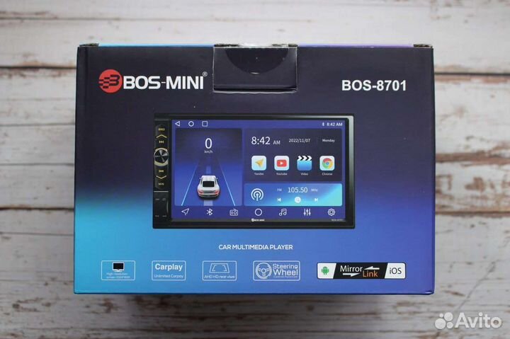 Магнитола 2 din с кнопками на Android 7 дюймов