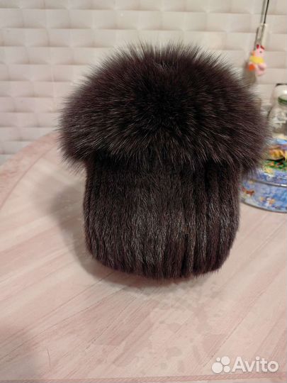 Шапка норковая новая