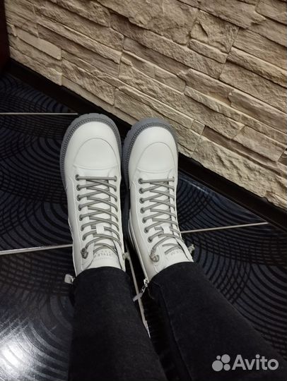 Ботинки зимние женские новые кожаные