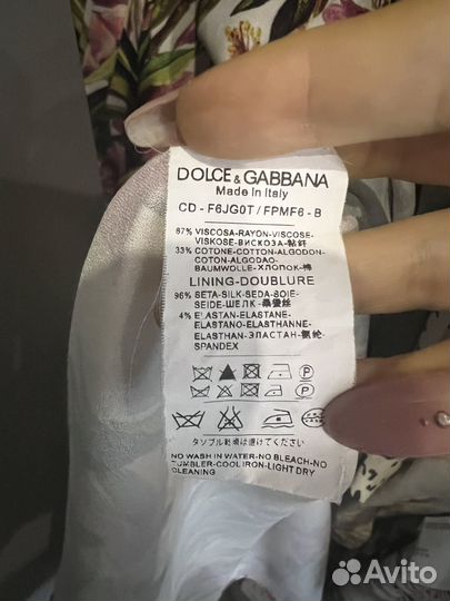 Dolce gabbana платье вискоза шелк