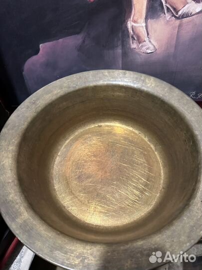 Латунный таз для варенья