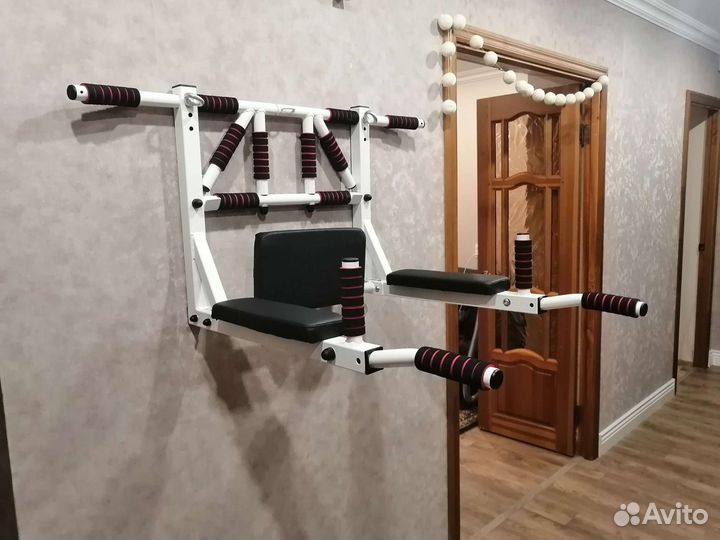 Турник Брусья Пресс 3в1 новый белый