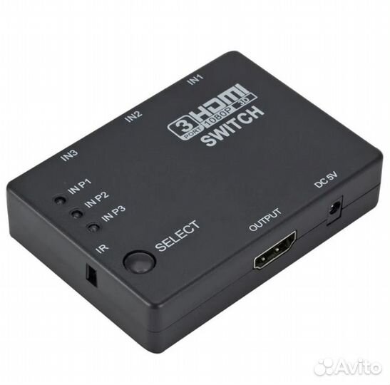 Переходник Свитч hdmi*3 порта с пультом дистанцион