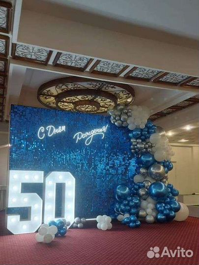 Фотозона из паеток в аренду