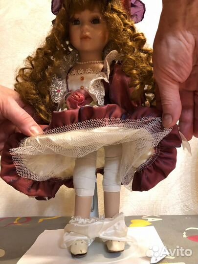 Кукла фарфоровая коллекционная большая