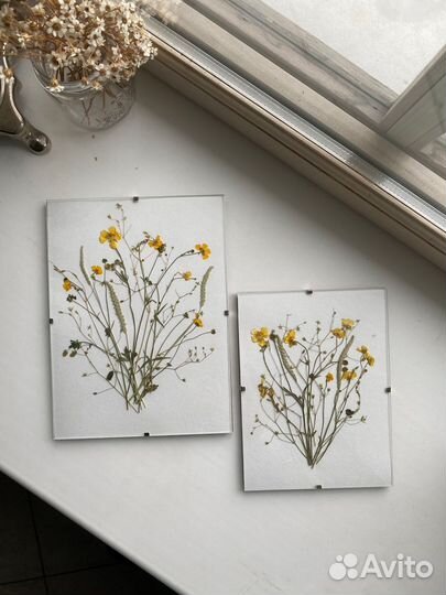 Картина из сухоцветов 
