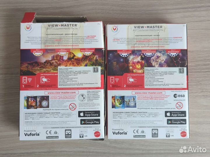 Очки виртуальной реальности View-Master и 2 диска
