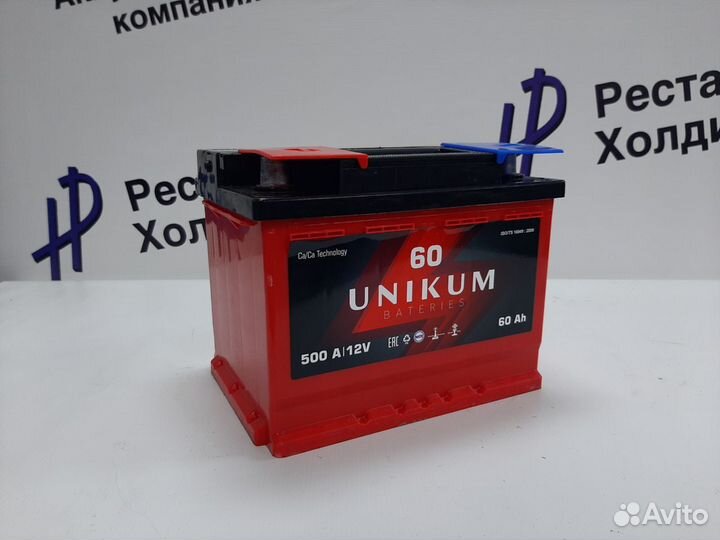 Аккумулятор Unikum 60 Ah 500 А