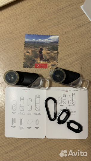 2 объектива Olloclip для iPhone 7/8/plus