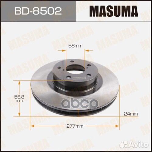 Диск тормозной BD-8502 Masuma