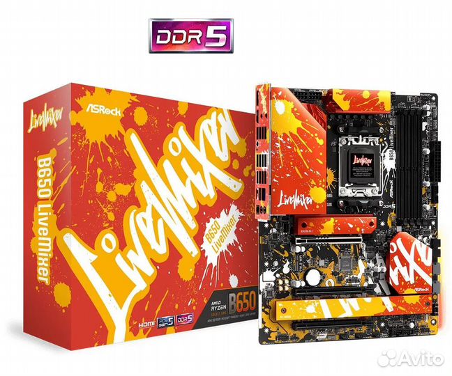 Asrock b650 LiveMixer AM5 новая