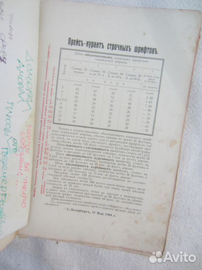 Акционерное общество. Словолитни О.И. Леманъ. 1900