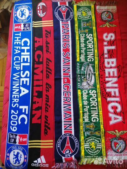 Шарфы европейских футбольных клубов оригиналы