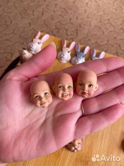 Лица для ватных игрушек