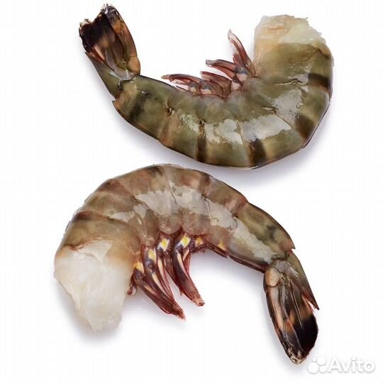 Тигровые креветки без головы