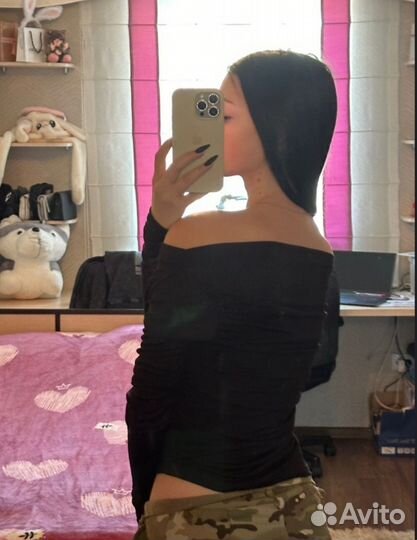 Топ с длинным рукавом