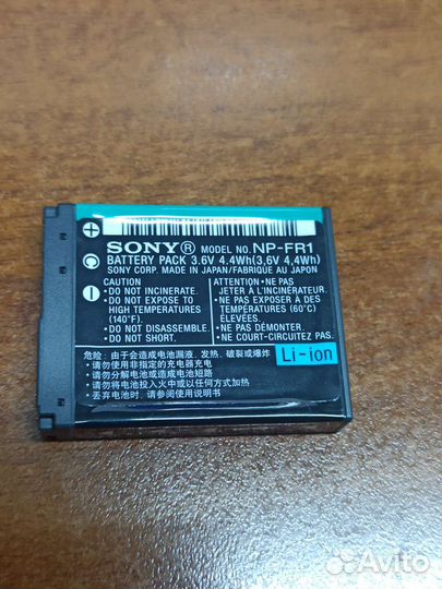 Аккумулятор NP-FR1 и sony NP-FE1