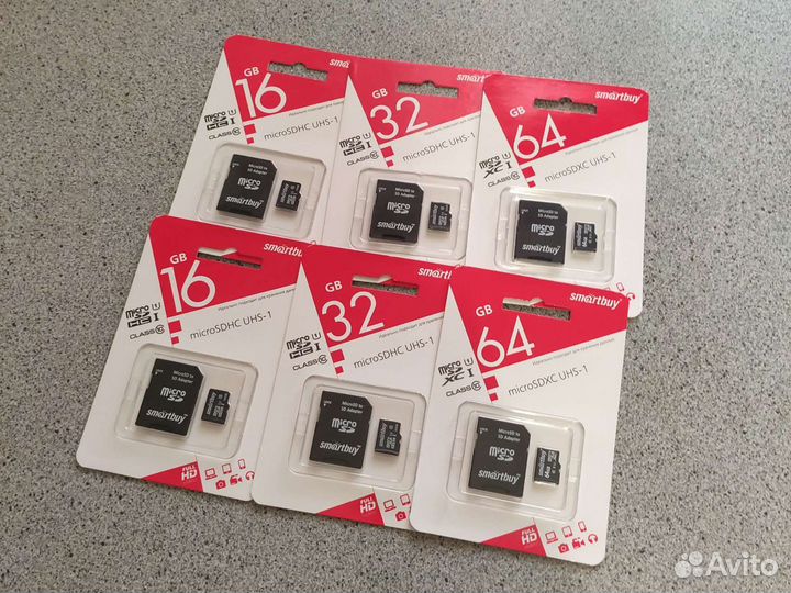 Карты памяти MicroSD 16 / 32 / 64 / 128Gb