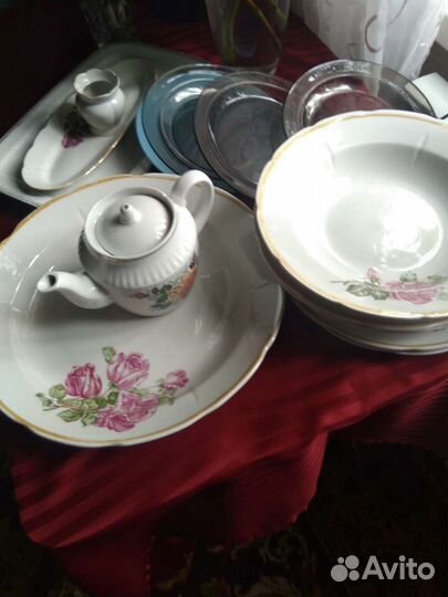 Дружковский фарфоровый завод.Посуда