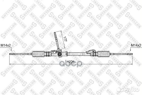 00-35015-SX рейка рулевая мех-ская 51802 Ford