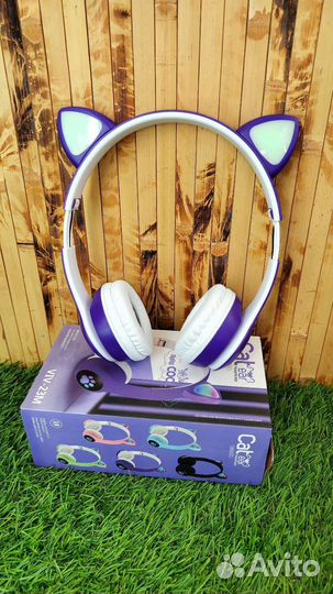 Детские беспроводные наушники Котик
