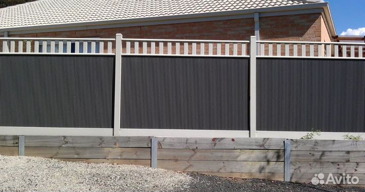 Забор из профлиста профессионально под ключ