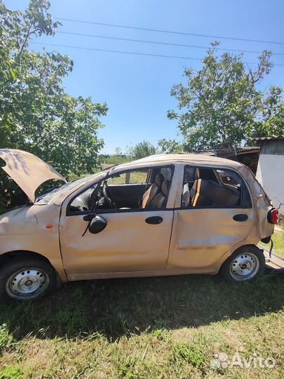 Daewoo Matiz 0.8 МТ, 2002, битый, 225 000 км