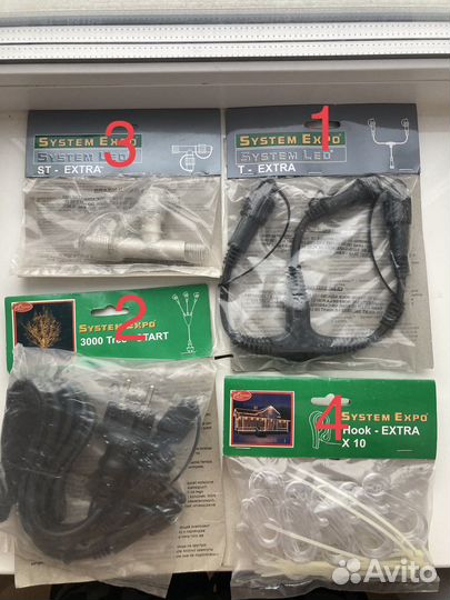 Переходники и крепежи для гирлянд System Expo