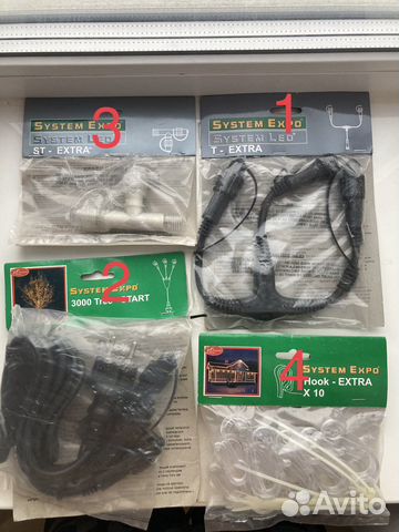 Переходники и крепежи для гирлянд System Expo