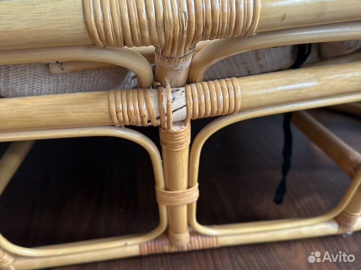 Лежак из ротанга