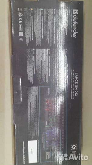 Клавиатура игровая с подсветкой lance GK-012 прово