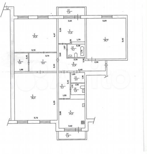 2-к. квартира, 161 м², 12/18 эт.