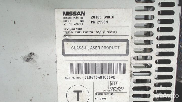 Магнитола Nissan Almera N16, 2004