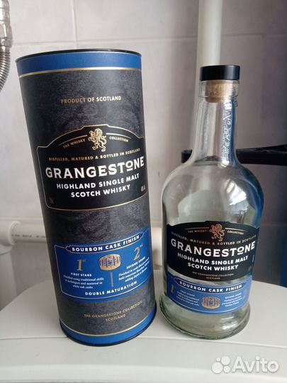 Бутылка + коробка от виски Grangestone