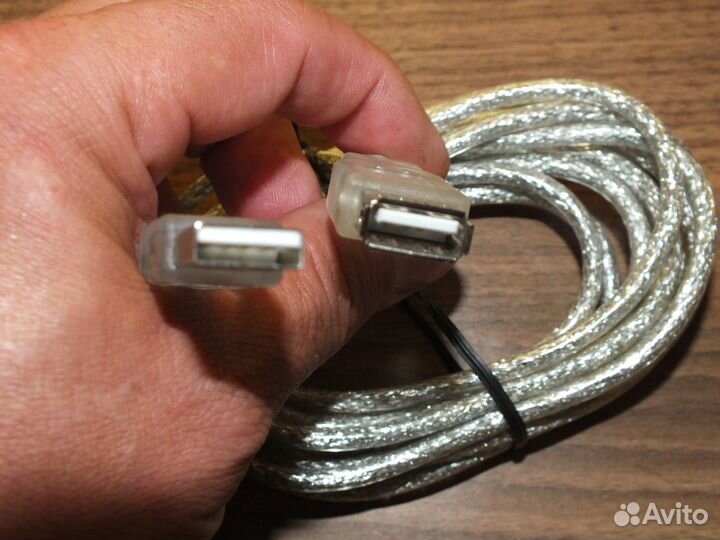USB удлинитель новый, экранированный 3м