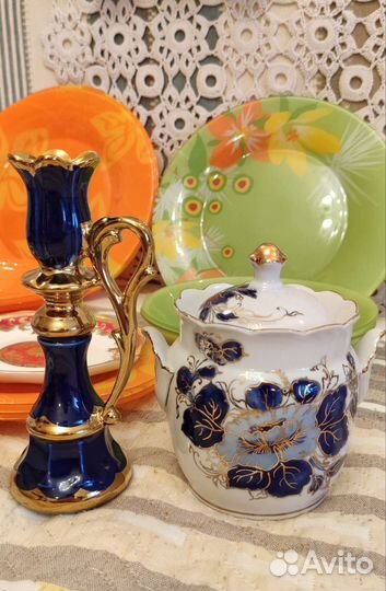 Тарелки, чайники разные, Франция - Китай