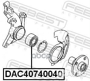 DAC40740040 подшипник ступ. пер.Audi A3 96, V