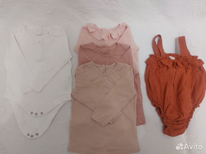 Детские вещи пакетом 9-12, 74-80 комбинезон лонг