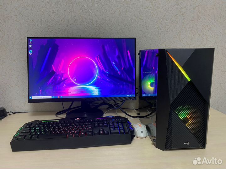 Игровой компьютер ryzen 5/gtx1660 super 6gb/ 16 gb